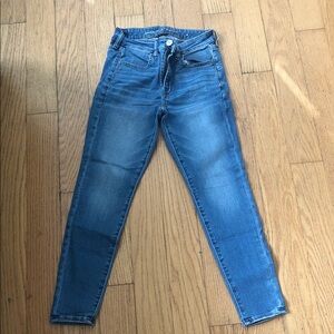 petite American Eagle Outfitters Classic Blue Jeggings